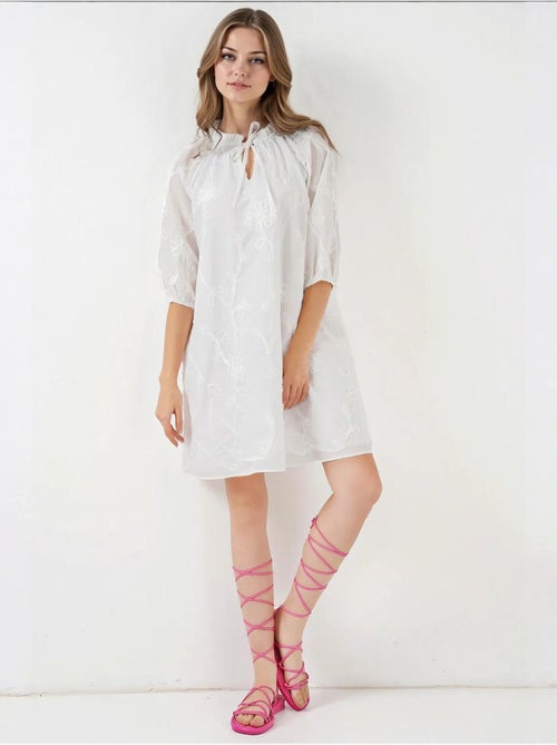 Vestido curto estampado bdart - Kiabi