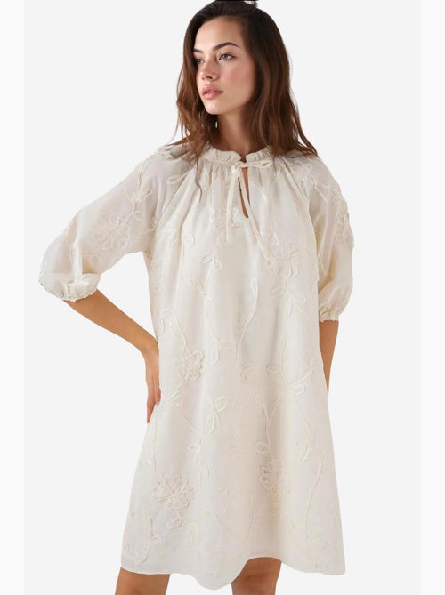 Vestido curto estampado bdart - Kiabi
