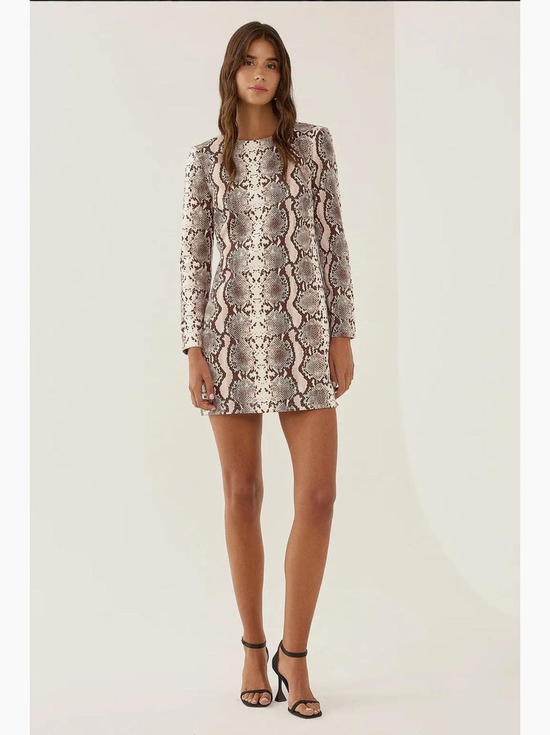 Vestido curto estampado hiccup Multicolorido - Kiabi