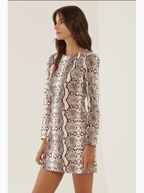 Vestido curto estampado hiccup - Kiabi Vestido curto estampado hiccup - Kiabi
