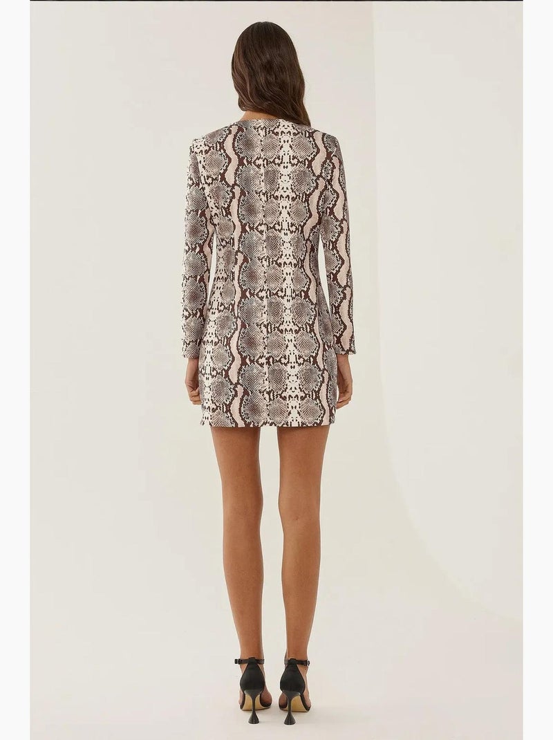 Vestido curto estampado hiccup Multicolorido - Kiabi
