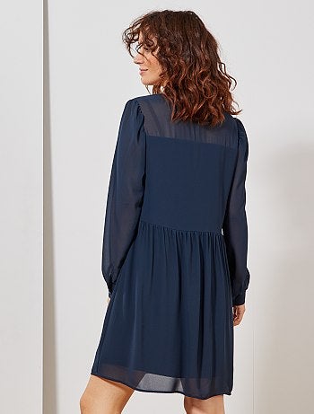 Vestido curto estilo babydoll - Kiabi