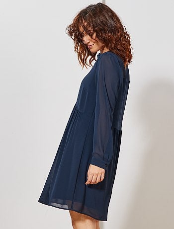 Vestido curto estilo babydoll - Kiabi