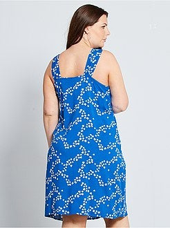 Vestido curto florido - Kiabi