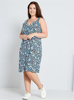 Vestido curto florido - Kiabi