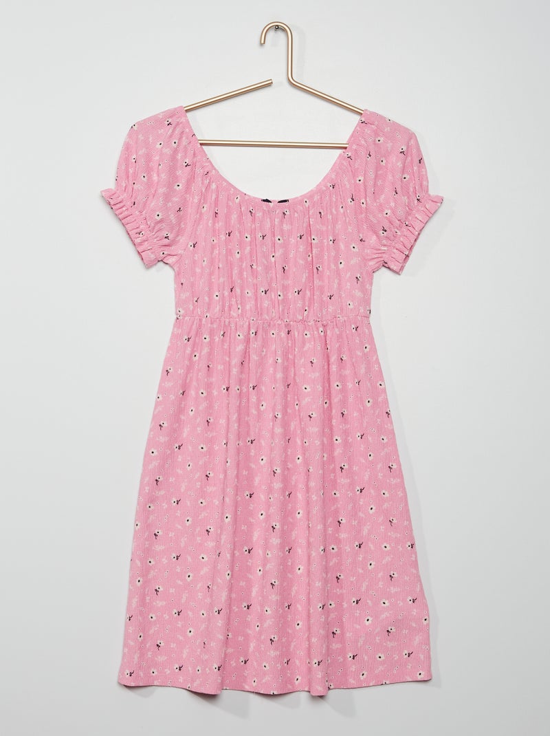 Vestido curto florido ROSA - Kiabi
