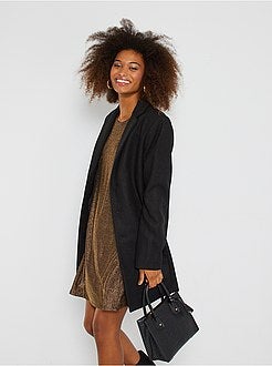 Vestido curto fluido - Kiabi