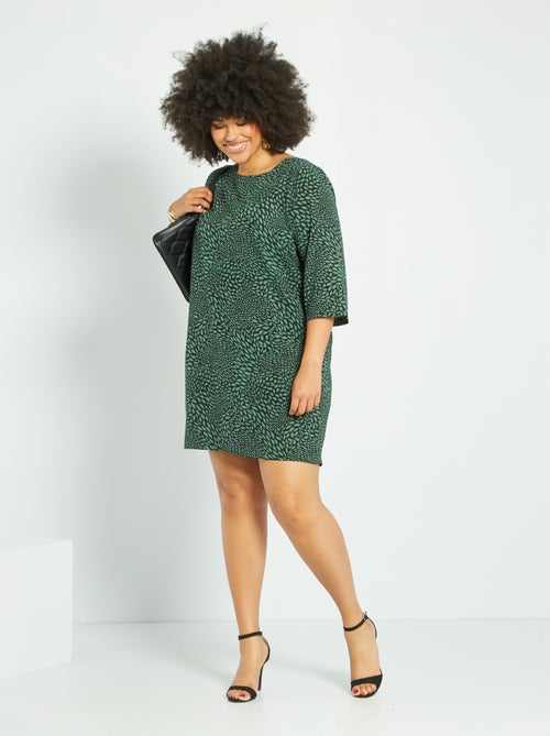 Vestido curto fluido - Kiabi
