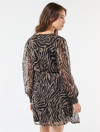 Vestido curto 'JDY' em voile com fios brilhantes