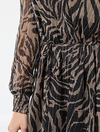 Vestido curto 'JDY' em voile com fios brilhantes