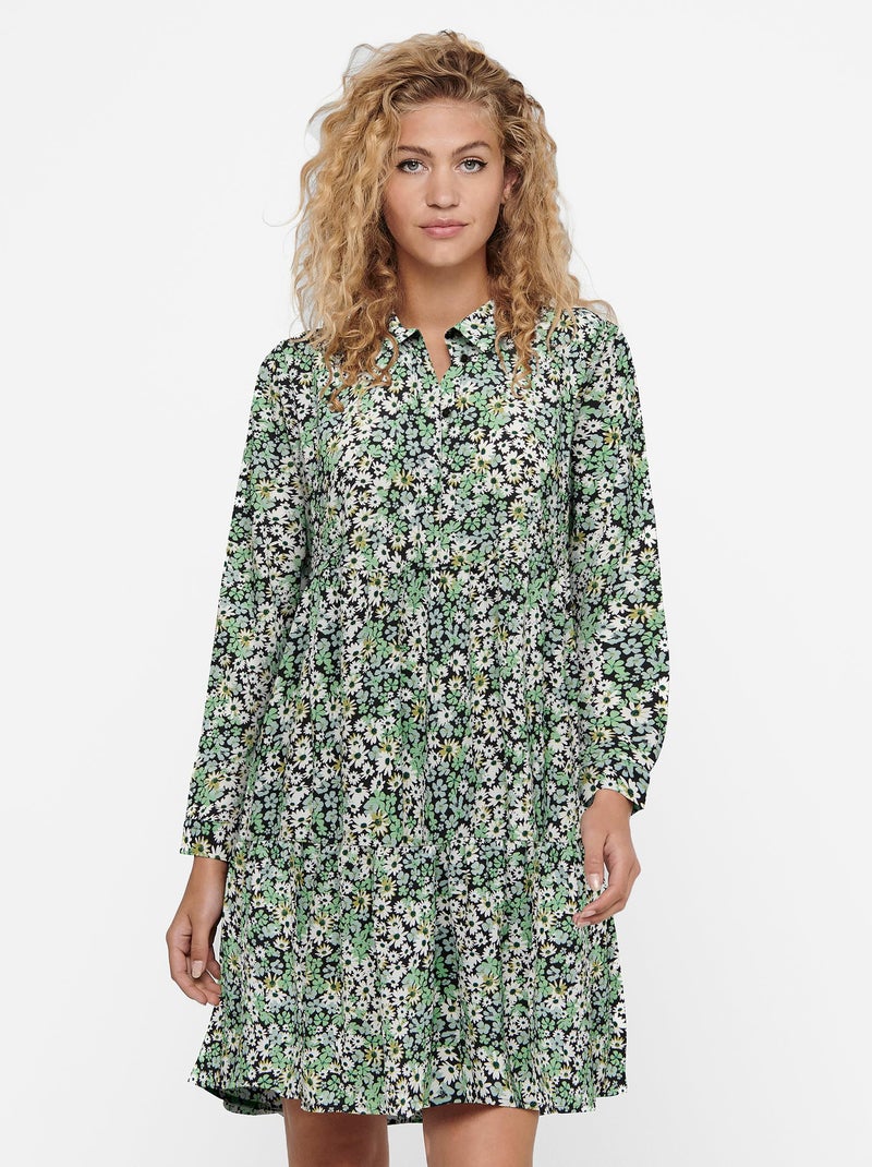 Vestido curto 'JDY' estampado VERDE - Kiabi