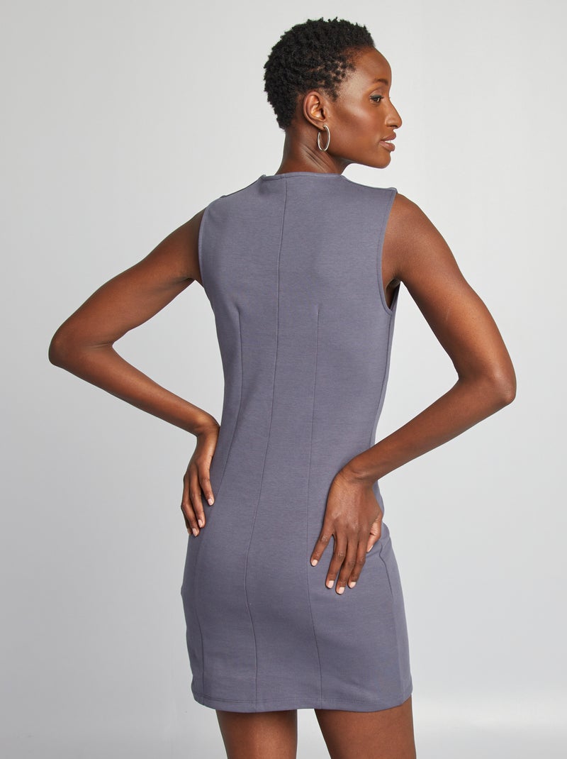 Vestido curto justo CINZA - Kiabi