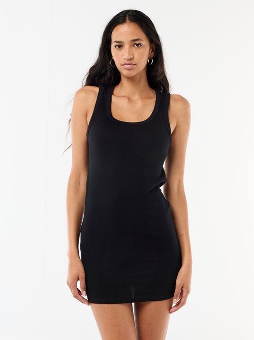 Vestido curto justo com alças - Kiabi Vestido curto justo com alças - Kiabi