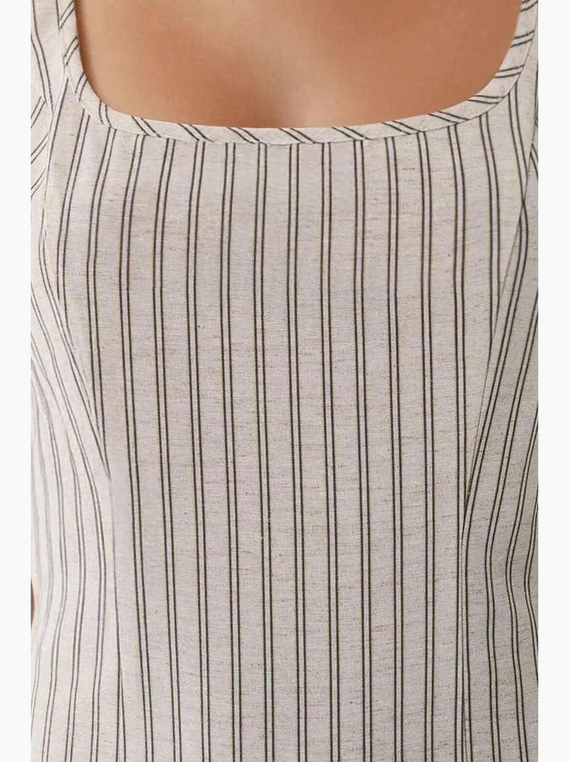 Vestido curto justo com gola quadrada hiccup Branco - Kiabi