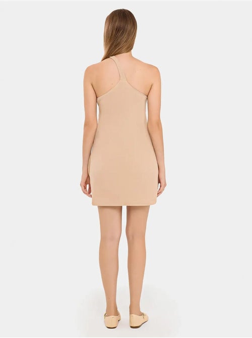 Vestido curto justo de um ombro só hiccup - Kiabi Vestido curto justo de um ombro só hiccup - Kiabi