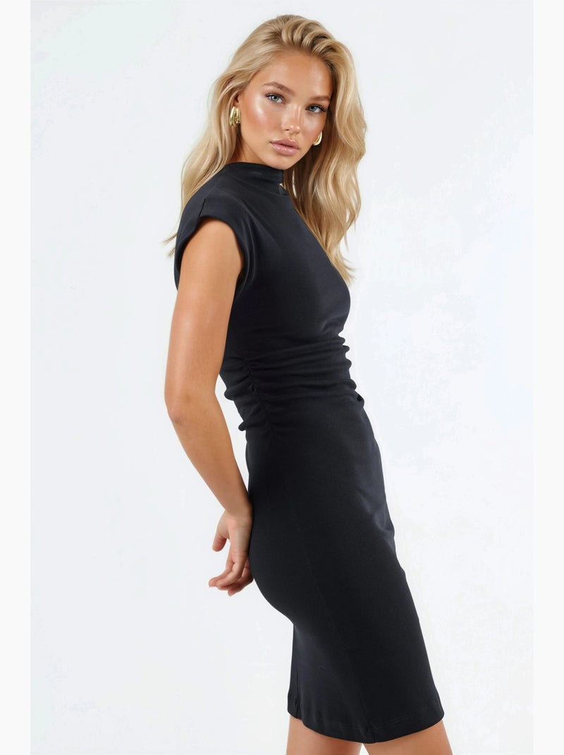 Vestido curto justo sem mangas busem Preto - Kiabi