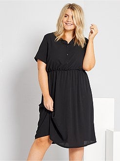 Vestido curto liso - Kiabi