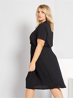 Vestido curto liso - Kiabi