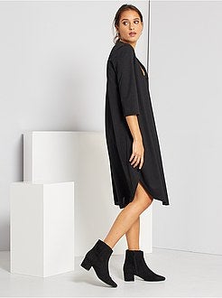 Vestido curto loose - Kiabi