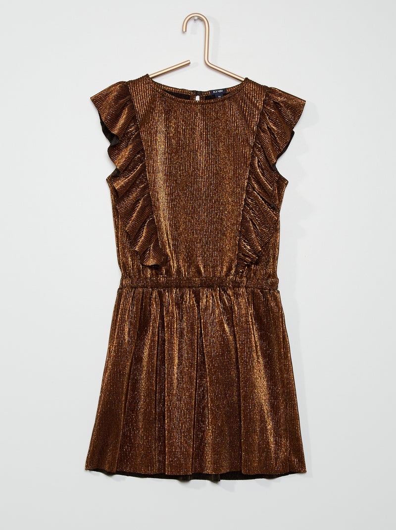Vestido curto plissado ROSA - Kiabi
