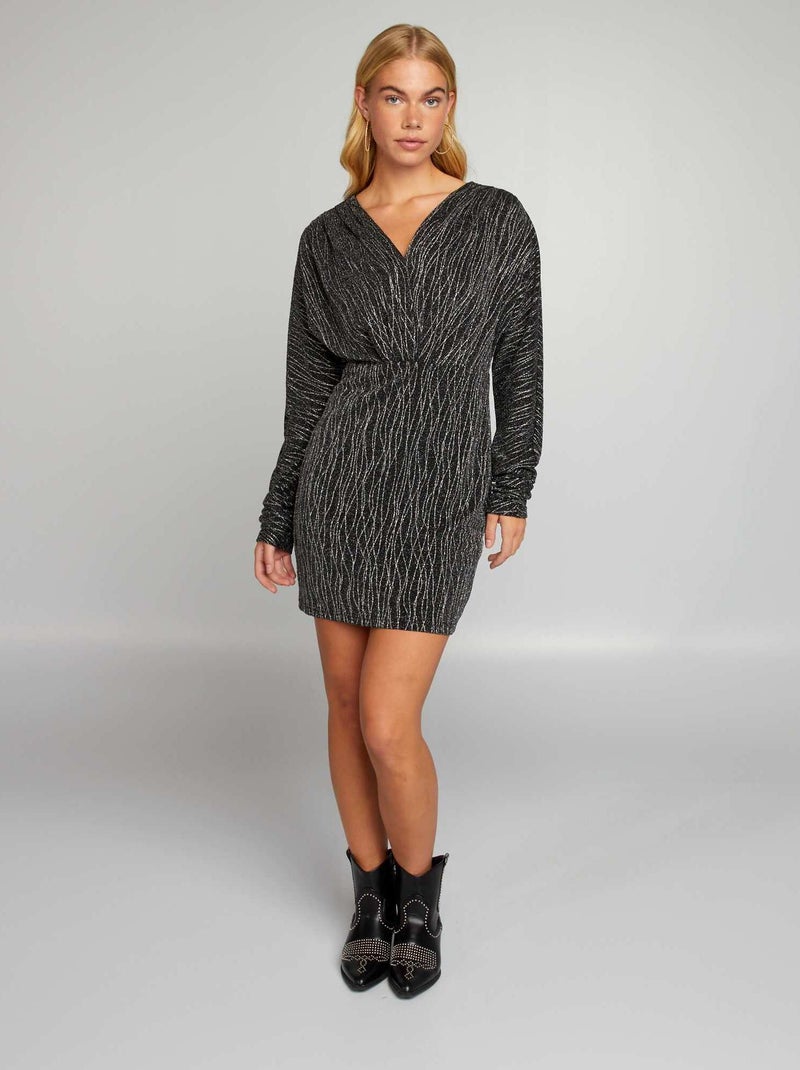 Vestido curto PRETO - Kiabi
