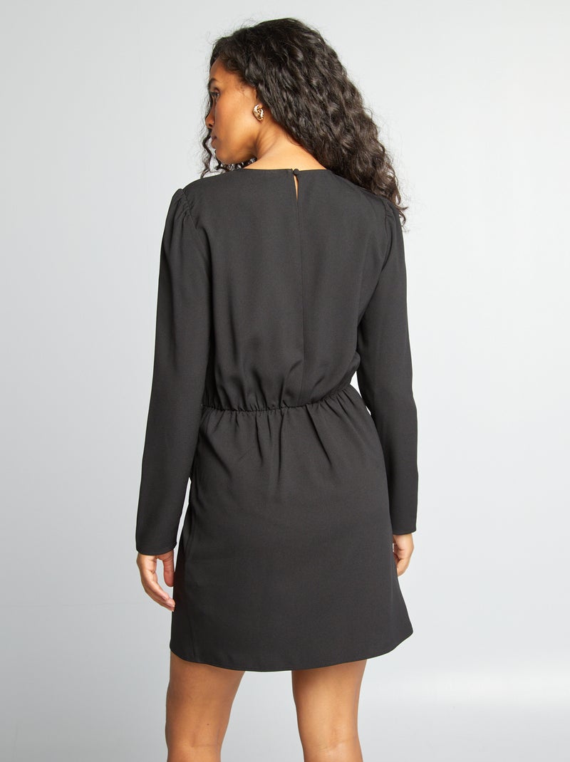 Vestido curto Preto - Kiabi