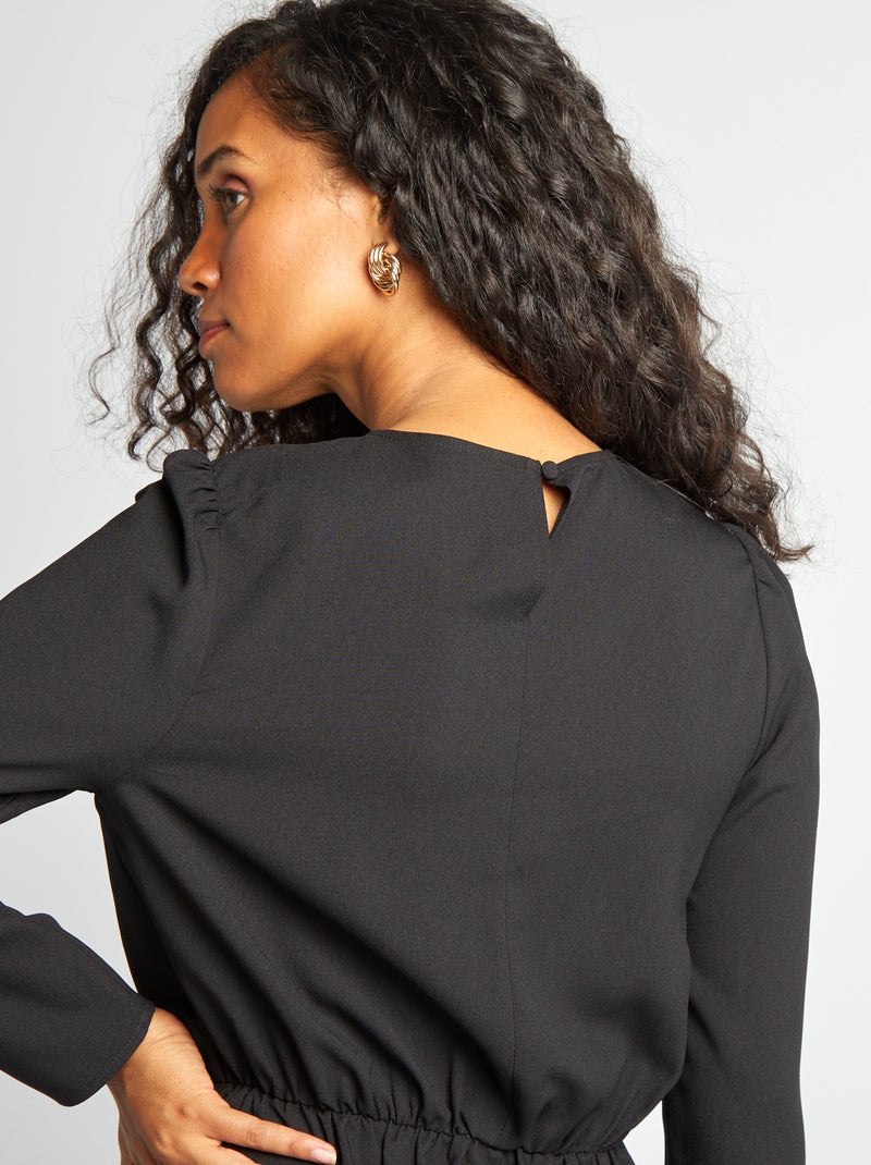 Vestido curto Preto - Kiabi