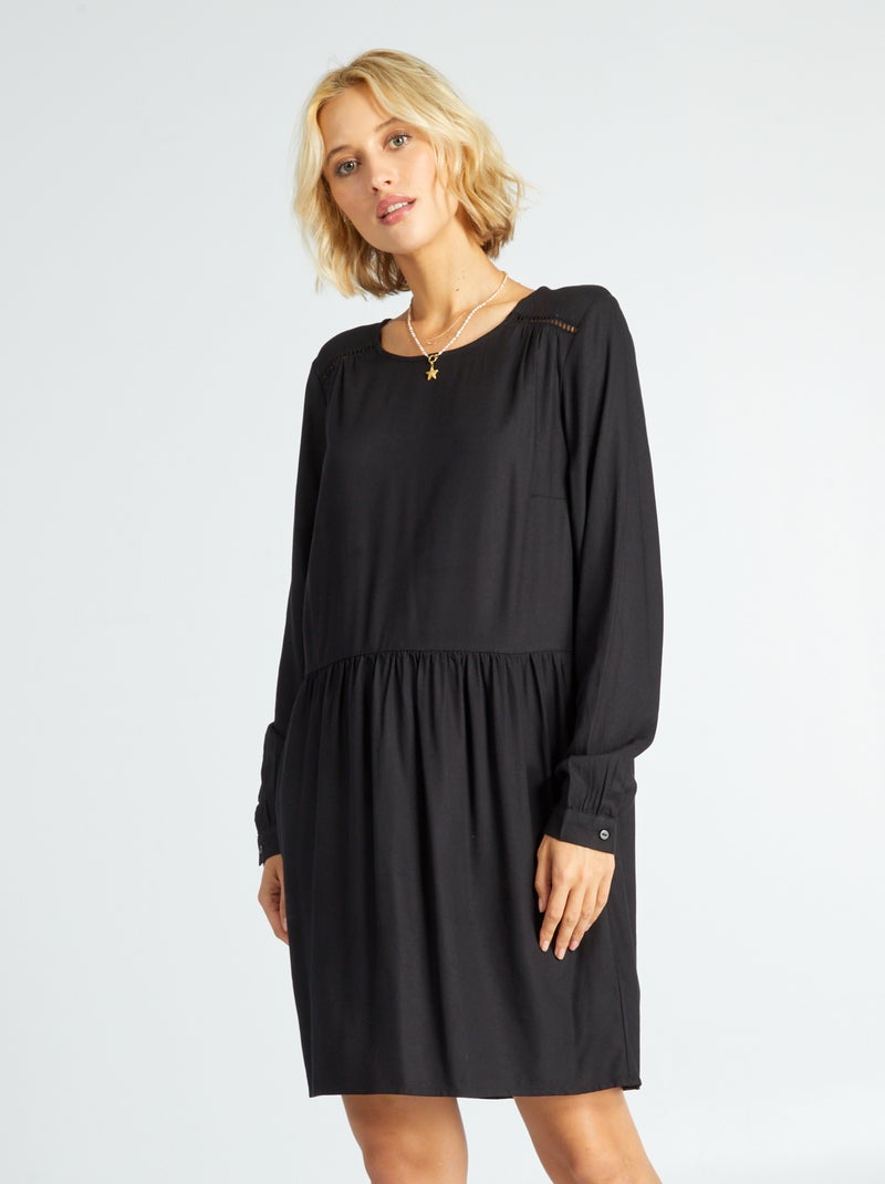 Vestido curto Preto - Kiabi