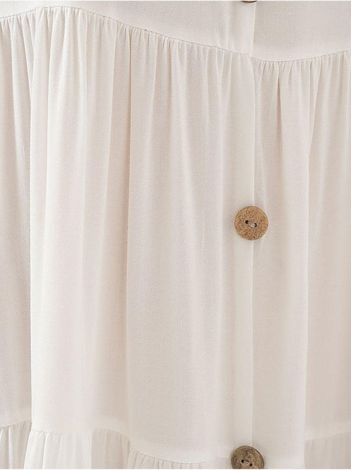 Vestido curto sem mangas com botões bdart - Kiabi Vestido curto sem mangas com botões bdart - Kiabi