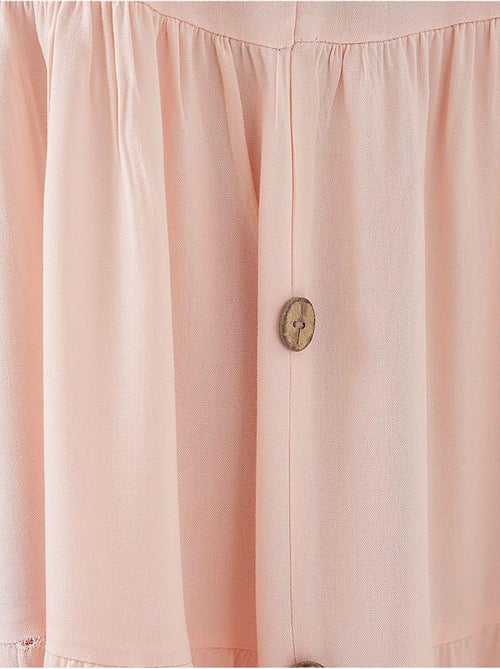 Vestido curto sem mangas com botões bdart - Kiabi Vestido curto sem mangas com botões bdart - Kiabi