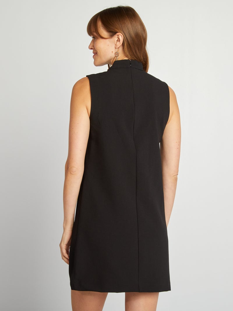 Vestido curto sem mangas Preto - Kiabi