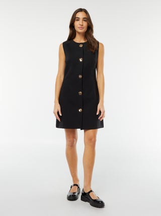 Vestido curto sem mangas