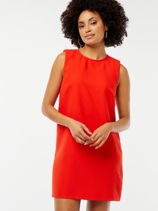 Vestido curto sem mangas