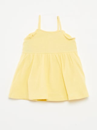 Vestido de alças com body integrado