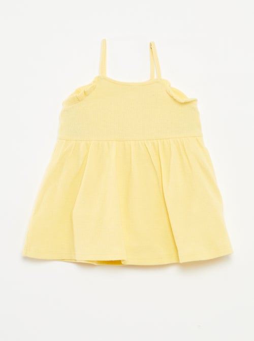 Vestido de alças com body integrado - Kiabi