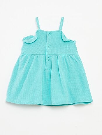 Vestido de alças com body integrado