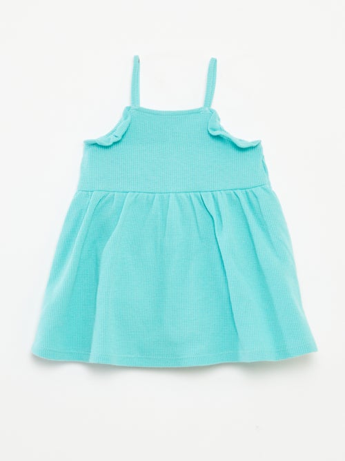 Vestido de alças com body integrado - Kiabi
