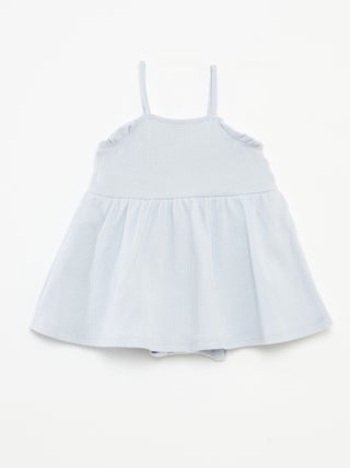Vestido de alças com body integrado