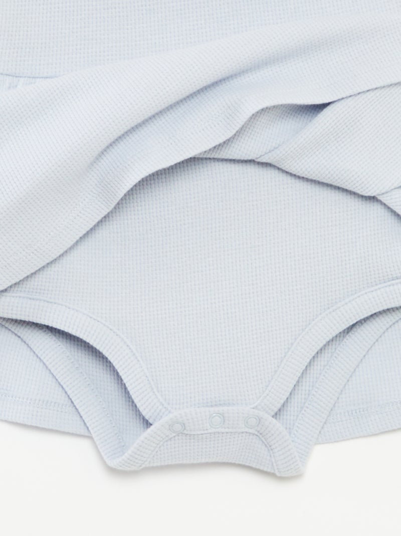 Vestido de alças com body integrado AZUL - Kiabi