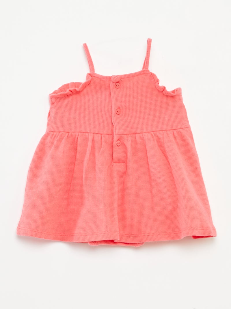 Vestido de alças com body integrado ROSA - Kiabi