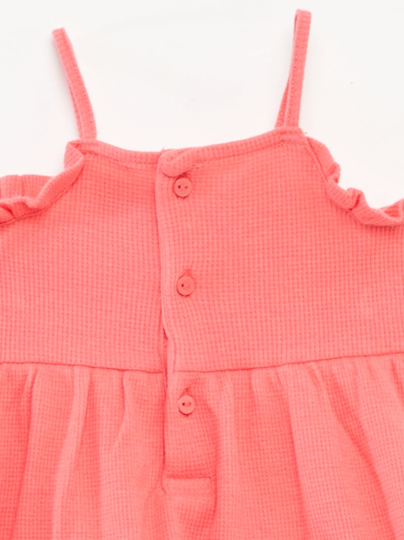 Vestido de alças com body integrado ROSA - Kiabi