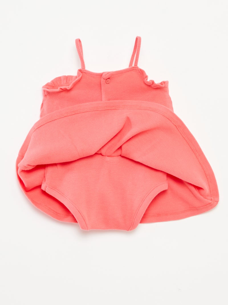 Vestido de alças com body integrado ROSA - Kiabi