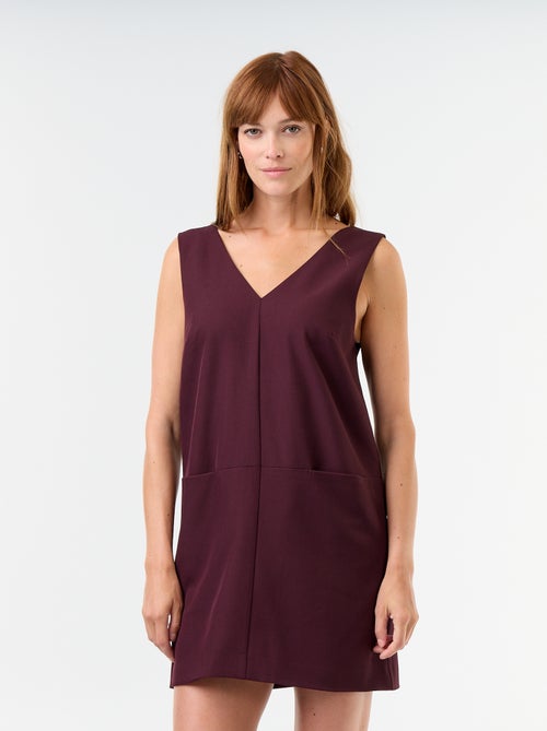 Vestido de alças com decote em V - Kiabi Vestido de alças com decote em V - Kiabi