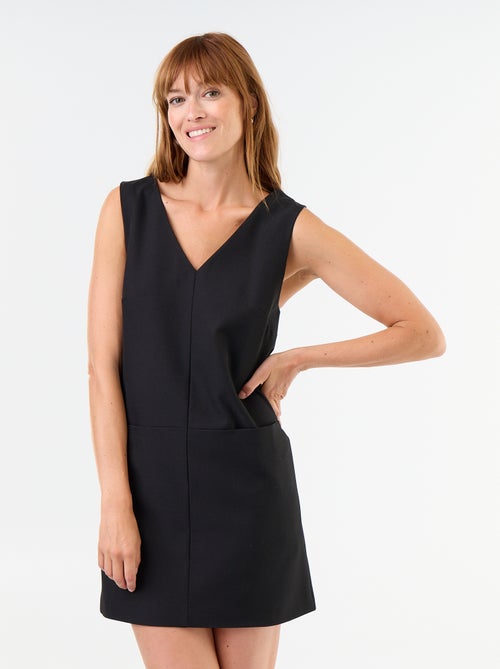 Vestido de alças com decote em V - Kiabi Vestido de alças com decote em V - Kiabi