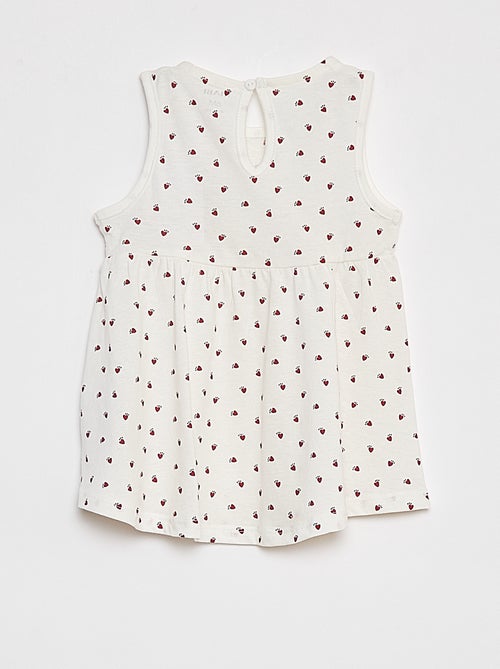 Vestido de alças com estampado - Kiabi