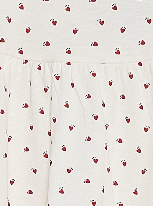 Vestido de alças com estampado - Kiabi