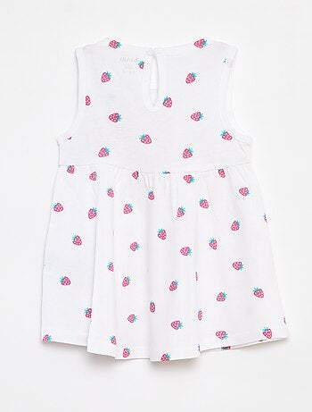 Vestido de alças com estampado