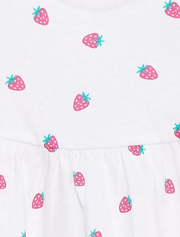 Vestido de alças com estampado