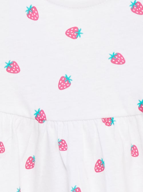 Vestido de alças com estampado - Kiabi