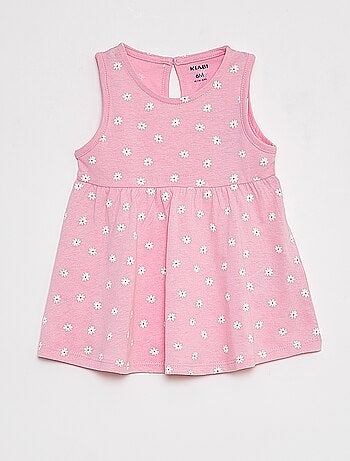 Vestido de alças com estampado